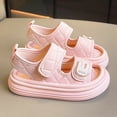 thumbnail image 2 of Godom Girls Sandals Lightweight Dual-Adjustable Sandal Buckles Hook Loop Heel Closure for Toddler Little Big Kid, 2 of 5