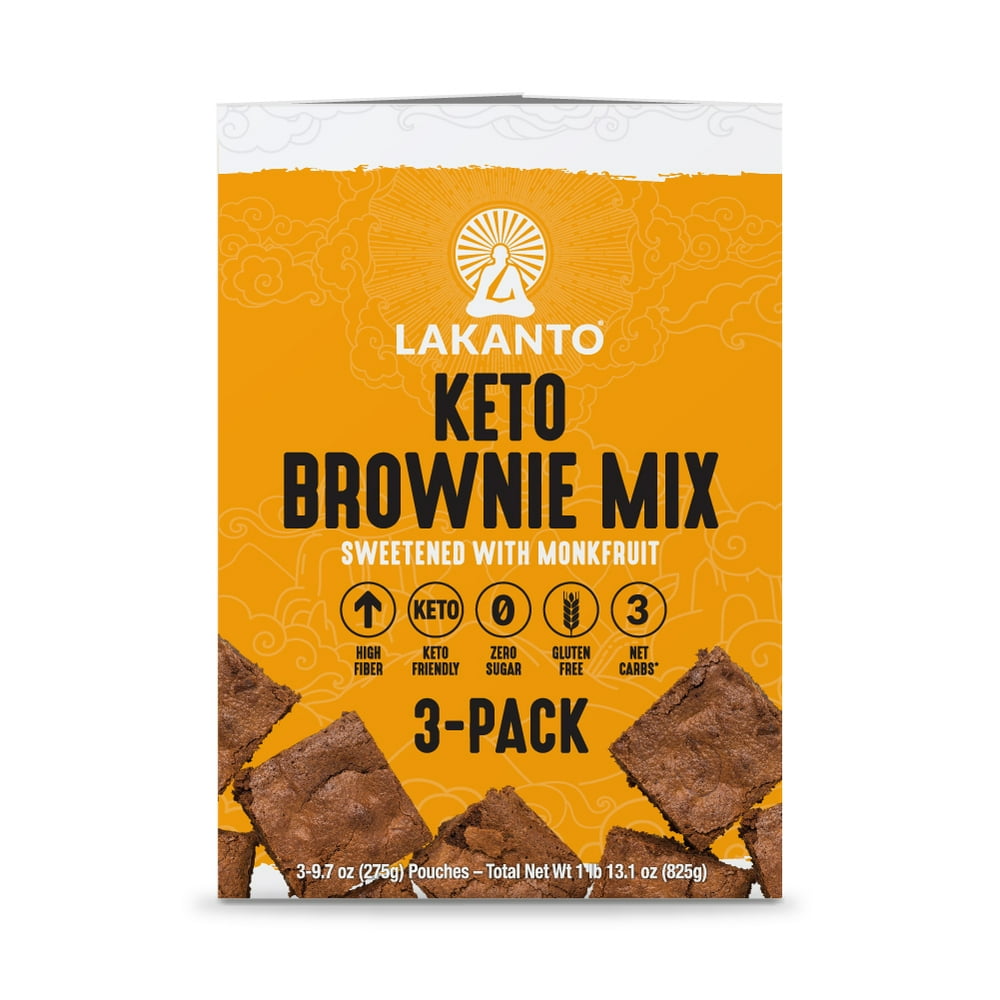 Lakanto Brownie Mix Sugar Free Keto Friendly Dutched Cocoa