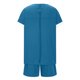 thumbnail image 4 of Tops de Cuello Redondo para las Mujeres Casual de Manga Corta Y Pantalones Cortos con Cordón de Dos Piezas Color Bloqueado Conjunto, 4 of 9