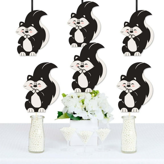 Big Dot of Happiness Little Stinker - Decorations DIY Woodland Skunk Baby Shower or Birthday Party Essentials - Set of 20
