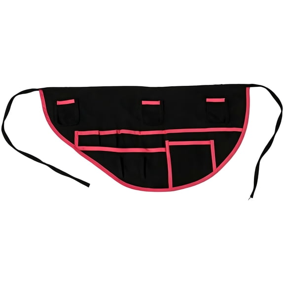 Waist Tool Multi-pocket Waitress Server Apron, Sewing Organizer Belt with Adjustable Belt Apron for Crafting, Gardening, Heavy Duty Canvas Tool Pouch for Scissors and Rulers