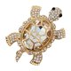 thumbnail image 2 of Wmhnj Broche de tortuga con diamantes de imitacin, alfiler de aleacin para mujer, ideal para bodas y fiestas., 2 of 9
