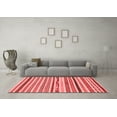 thumbnail image 3 of Ahgly Company Machine Washable Indoor Rectangle Abstract Red Modern Area Rugs, 3' x 5', 3 of 4