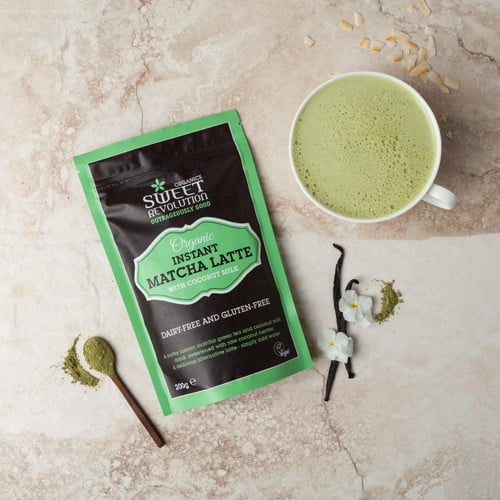 Sweet Revolution Organic Instant Matcha Latte 200g, British Import (Pack of 2)