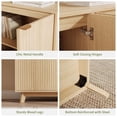 thumbnail image 5 of EastVita Modern Wood Buffet Cabinet with Storage 2 Doors and Adjustable Shelves Versatile Sideboard for Dining Room Kitchen or Living Room, 5 of 6