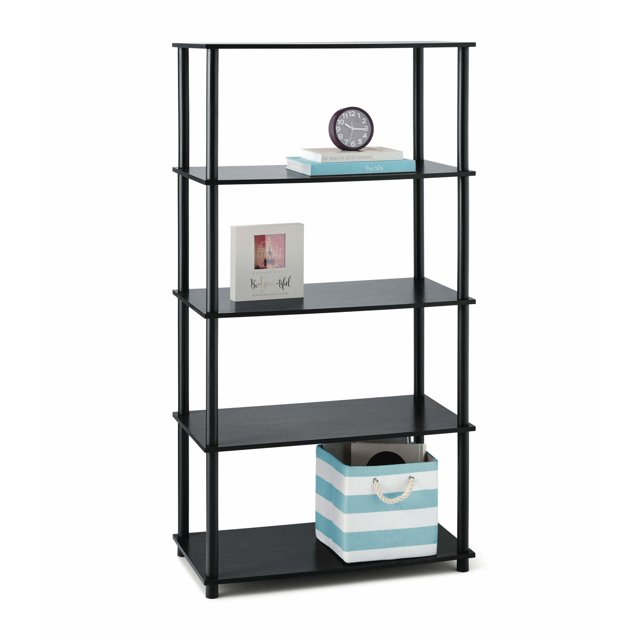 Mainstays 5 Shelf Storage Shelving Unit, Black