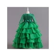 thumbnail image 4 of Bagilaanoe Kids Girl Princess Dress Flower Girl Lace Multi-Layer Ruffle Tutu Skirt 3T 4T 5T 6T 7T 8T  9T 10T Formal Party Wedding Dress Prom, 4 of 9