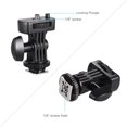 thumbnail image 3 of Flexible Cold Shoe Mount Adapter with 1/4 Inch Screw for Viltrox DC-90 DC-70 DC-50 Monitor L132T L116T LED Video Light, 3 of 7