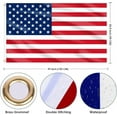 thumbnail image 2 of American Flag for Outside 3x5 Ft, Large America Flag Double Side with Brass Eyelets for American Party Decorations, Bar Garden Street Decoration Indoor Outdoor, 2 of 10