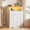 4 Drawers- White, variant on GALAXHERO 4 Drawers Dresser for Bedroom, Rustic Brown Tall Dressers with  LED Open Shelf, Modern Chest of Drawers with Charging Station, Wood Closet Clothes Organizer Storage Cabinet