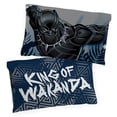 thumbnail image 4 of Black Panther King of Wakanda Kids 4-Piece Full Sheet Set, Microfiber, Black, Marvel, 4 of 8
