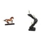 thumbnail image 1 of Figura de caballo,Figura coleccionable de caballo en miniatura,Adorno de caballo de resina,estatua de animal,decoración para el hogar,Estatua de escalera,Estatua de escalera de libros para, 1 of 8