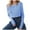 Blue, variant on YOUSNH Women's Cropped Cardigan Long Sleeve Button Down Lightweight Ribbed Knit Sweater Tops Womens Sweater Vest Blue One Size