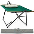 thumbnail image 1 of Tranquillo Unity Support de Hamac Ajustable, Support de Hamac Double en Acier Capacité de 800 Lb pour 2 Personnes, Support Préassemblé de Qualité Supérieure pour Intérieur Extérieur, Vert Émeraude, 1 of 10