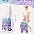 thumbnail image 2 of Kids Carry on Luggage Sets for Girls with Travel Neck Pillow School Backpack,Pink Suitcases with Wheels Hardshell Suitcase Set Airline Approved 16 Inch, 2 of 7