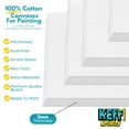 thumbnail image 5 of Keff Canvas Boards for Painting, 24 Pack, Assorted Sizes, 100% Cotton Primed for Acrylic and Oil Paint, 5 of 7