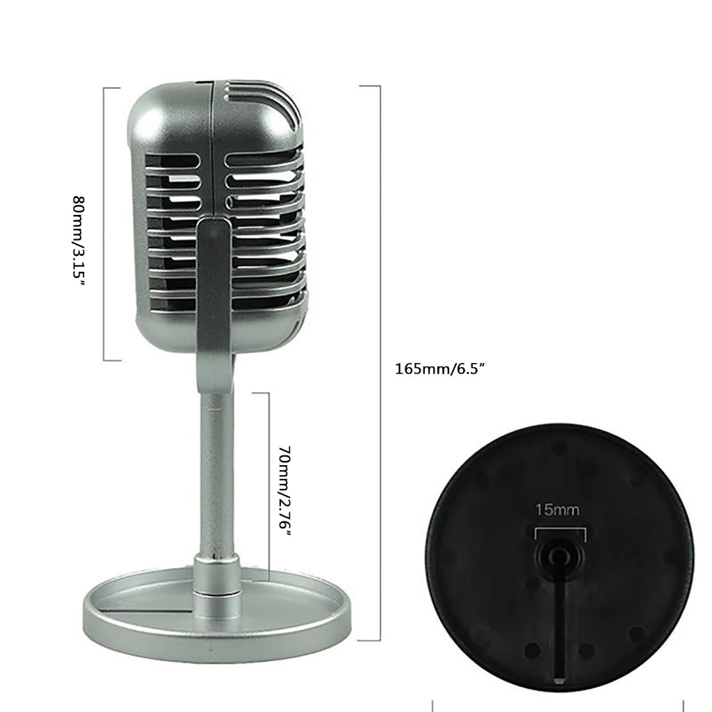 HIABIO Retro Microphone Props Vintage Microphone Toy Prop with
