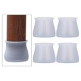 thumbnail image 2 of Tapas de Patas de Silla Cuadradas Antideslizantes de Silicona de Pies para Taburetes - Azul perfecl Tapas de las piernas del asiento, 2 of 8