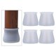 thumbnail image 2 of Tapas de Patas de Silla Cuadradas Antideslizantes de Silicona de Pies para Taburetes - Azul perfecl Tapas de las piernas del asiento, 2 of 8