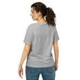 thumbnail image 2 of Combative Therapy Women’s boxing organic ribbed neck t-shirt copy (Heather Grey, L), 2 of 4