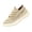 Beige_008, variant on Womens Striped Fly Knit Slip On Sneakers, Elastic No-Tie Lace Lightweight Platform Casual Walking Shoes with Fashion Letter Detail Green 5.5(EU-36)