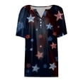 thumbnail image 4 of UngA 250 Anniversary USA Shirt Women 4th of July Shirts America 250 Shirt American Flag Graphic Tee Tops Patriotic Women Shirts (Navy,XXL), 4 of 4