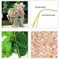 thumbnail image 3 of 24pcs Wisteria Hanging Flowers 3.7 Ft Artificial Vine Fake Garland Silk String for Wedding Party Garden Outdoor Greenery Home Wall Decoration (White), 3 of 4