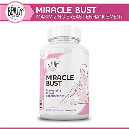 National Beauty Solutions- Miracle Bust- Safe and Effective Breast Enhancement Supplement- Augmentation Alternative- Enhance Appearance and Size of Breasts Naturally and (Best Herbs For Breast Enhancement)