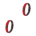 thumbnail image 1 of Brazalete Greeniant de silicona resistente al agua rojo 2piezas, 1 of 6