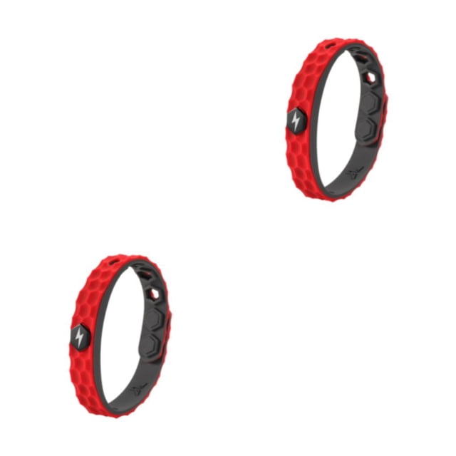 Brazalete Greeniant de silicona resistente al agua rojo 2piezas