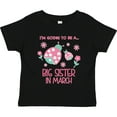 thumbnail image 3 of Inktastic I'm Going to Be a Big Sister in March Girls Toddler T-Shirt, 3 of 5