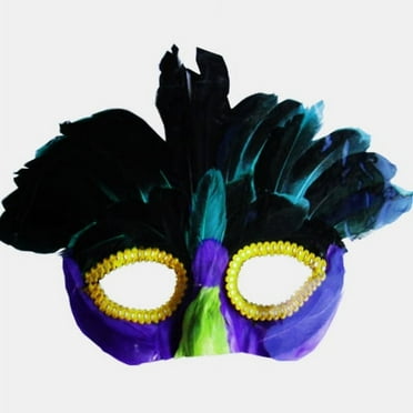 Mardi Gras Feather Mask Style 10 (1ct)