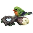 thumbnail image 4 of pitrice Miniature Bird Statue Arts Crafts Bird Animal Model Ornament Decor 2Pcs C, 4 of 9
