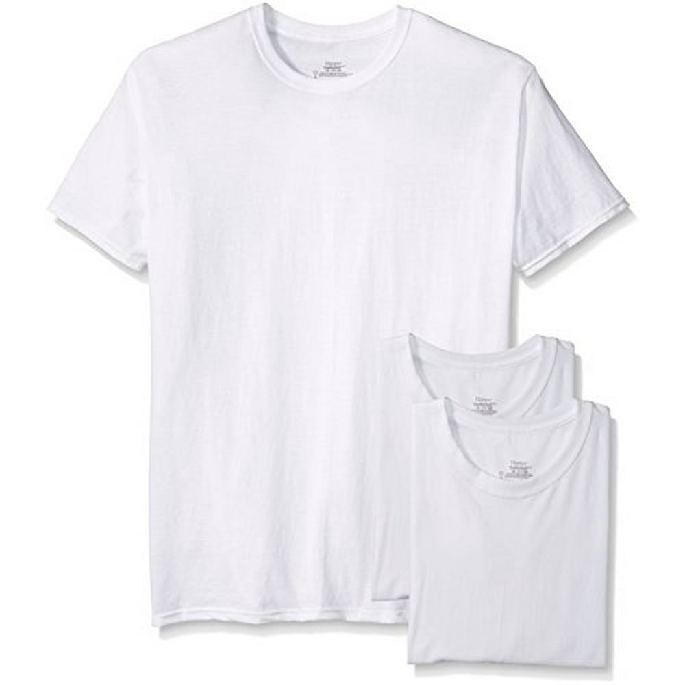 Hanes Hanes 3Pack White Crew Neck TShirt (XL)