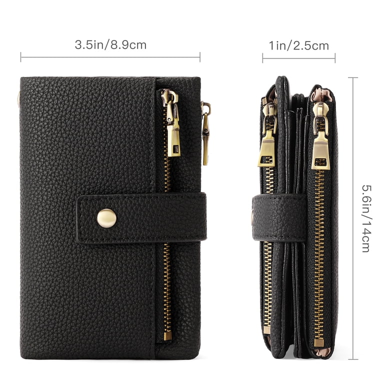 Sendefn Small Women's Leather Bifold Wallet, RFID Blocking photo 3
