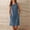 Navy, variant on Kctiaxy Summer Dresses for Women Crew Neck Sleeveless Tank Dress Casual Front Button Mid Length Dresses with Pockets
