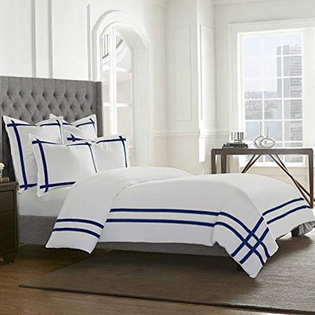 Wamsutta Duvet Cover Full Queen White Navy Walmart Canada