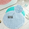 thumbnail image 3 of Round Massage Bath Mat Non-Slip Shower Mat Bathroom Mat with Drainage Holes and, 3 of 5