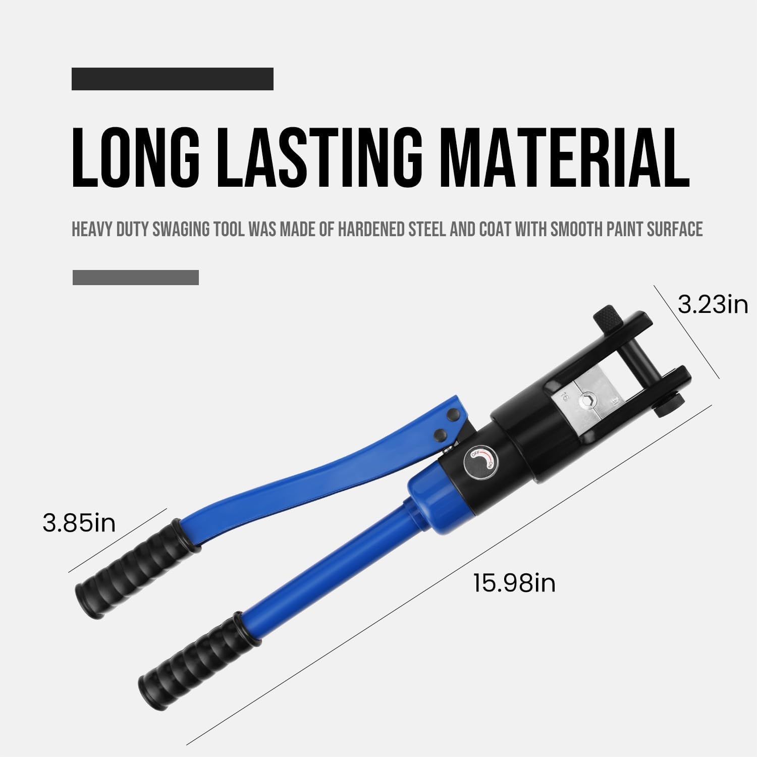 LICHAMP Hydraulic Cable Lug Tool, 6 AWG to 4/0 AWG Battery Cable Crimping Tool WIRE Terminal Crimper Set, 1202BL