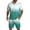 Cyan-A#1327, variant on Men's 2 Piece Shorts Sets Gradient Print Short Sleeve Shirts and Shorts Summer Tracksuit with Pockets