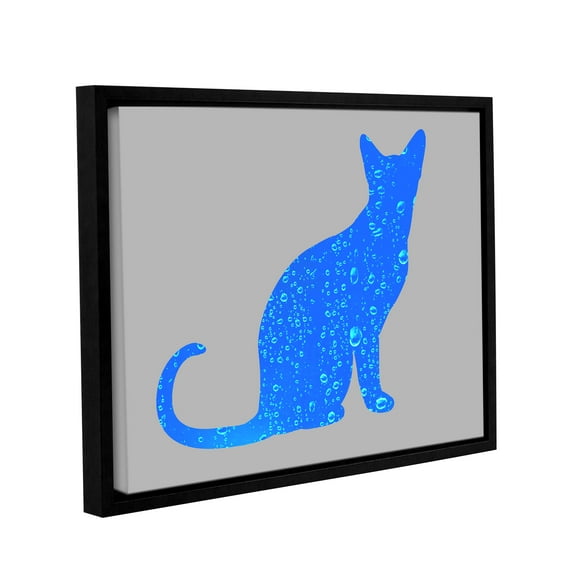 Rain Cat Gallery Wrapped Floater-framed Canvas