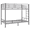 Grey, variant on Tcbosik Bunk Bed Twin Over Twin Size, Heavy Duty Metal Bed Frame with Side Ladder and Safety Guardrail, Easy Assembly, Black