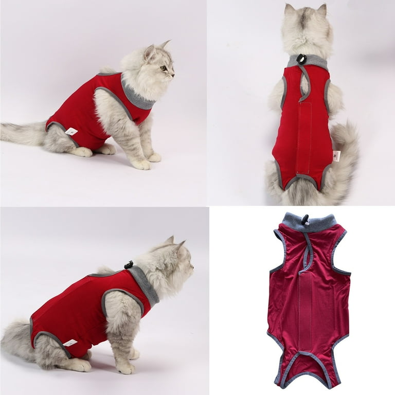 YUEHAO Pet Vest for Dogs Solid Dog Recovery Suit Onesie After Pet