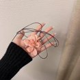 thumbnail image 4 of Choker Necklace Pink Flower Collar Necklace Exaggerated Big Flower Rope Chain---Product code 52953, 4 of 5