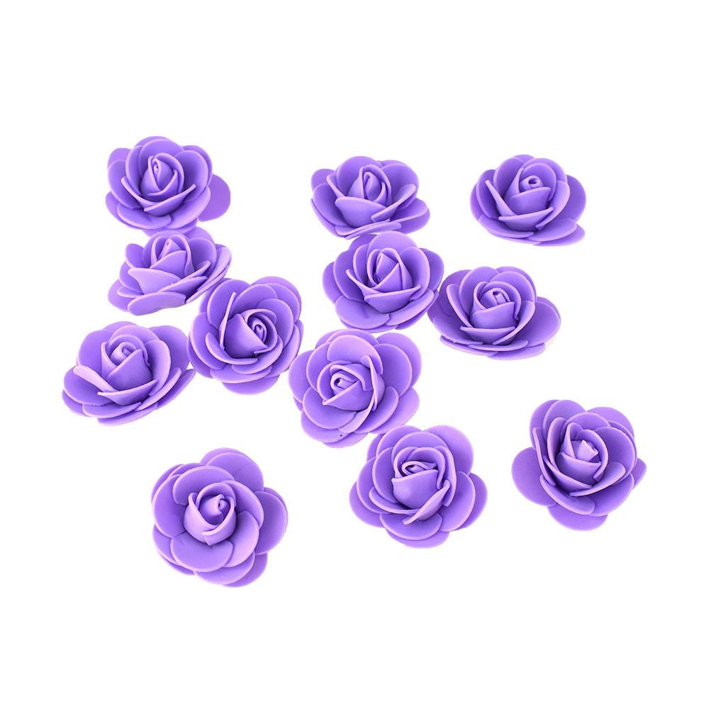 Craft Foam Roses, Lavender, 13/4Inch, 12Count