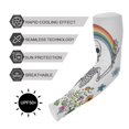thumbnail image 5 of ALAZA Skull Floral Rainbow UV Sun Protection Arm Sleeves UPF 50+ Compression Cooling Sleeve 1 Pair, 5 of 7