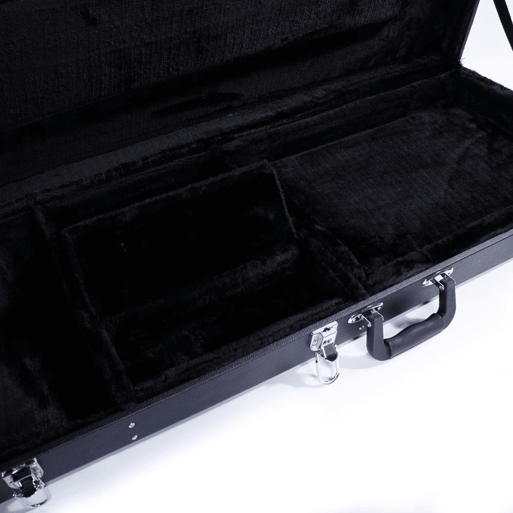 Tcbosik Electric Guitar Hard Shell Case - Portable Carrying Case for GST GTL 170 SG and Burning Fire Style - Black