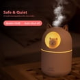 thumbnail image 2 of Cat Humidifier Cool Mist Humidifier for Home,Cute Cat Night Light for Bedroom Essential Pure Air for Baby Room,Easy Clean Quiet Operation Automatic Shut-off 300ML (Pink), 2 of 9