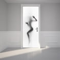 thumbnail image 3 of Sexy mujer silueta pegatina para puerta baño cocina decoración adhesiva impermeable PVC calcomanías DIY papel tapiz extraíble 2 hojas Inevent JJ24825-00B, 3 of 6