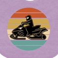 thumbnail image 4 of Inktastic Snowmobile Retro Sunset Boys or Girls Baby Bib, 4 of 4